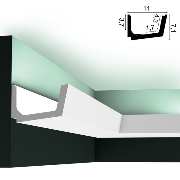Wandprofil für indirekte Beleuchtung OracDecor C357