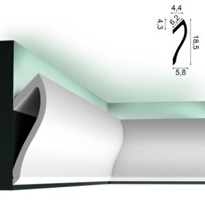 Große Voute für indirekte Beleuchtung OracDecor C371