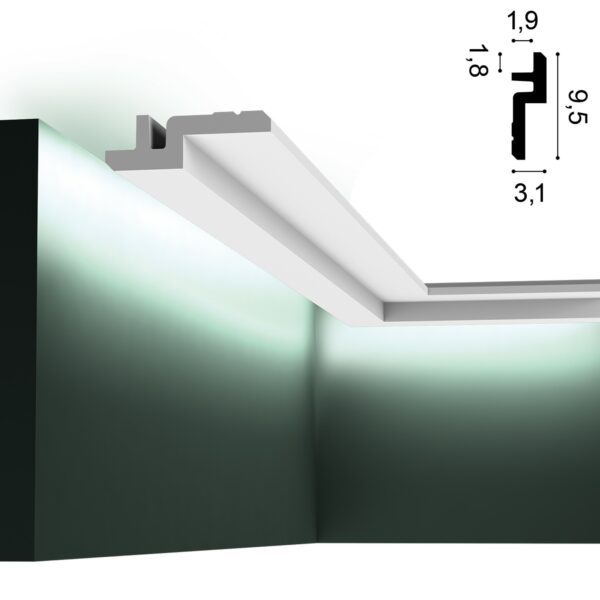 kleine Deckenleiste für indirektes Licht OracDecor C394