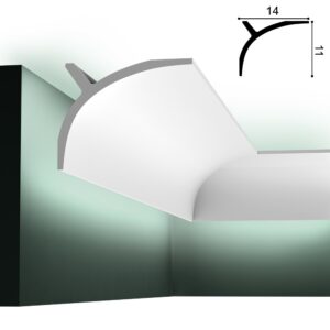 Bogenprofil mit indirekte Beleuchtung OracDecor C991