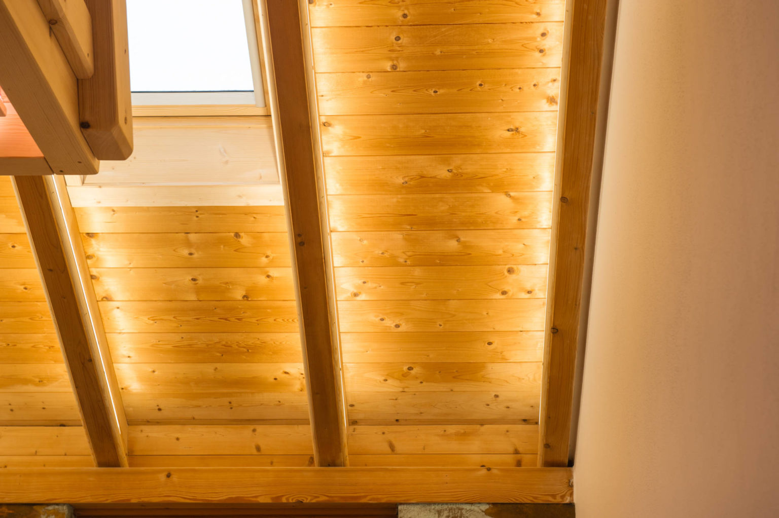 Led Beleuchtung Sichtdachstuhl
